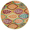 Loloi Isabelle HIS04 Green / Multi Area Rug 3'0'' X 3'0'' Round