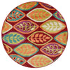 Loloi Isabelle HIS04 Red / Multi Area Rug 3'0'' X 3'0'' Round