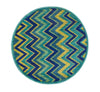 Loloi Isabelle HIS07 Green / Multi Area Rug 3'0'' X 3'0'' Round