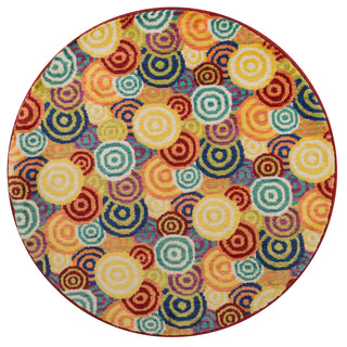 Loloi Isabelle HIS11 Multi Area Rug 3'0'' X 3'0'' Round