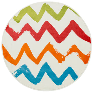 Loloi Juniper JN-05 Ivory / Multi Area Rug 3'3'' X 3'3'' Round