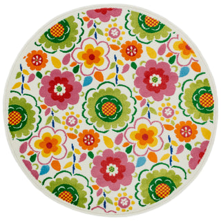 Loloi Juniper JN-06 Ivory / Multi Area Rug 3'3'' X 3'3'' Round