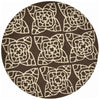 Loloi Summerton SRS05 Brown / Ivory Area Rug 3'0'' X 3'0'' Round
