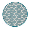 Loloi Terrace HTC20 Teal / Ivory Area Rug 3'0'' X 3'0'' Round
