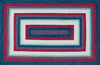 Loloi Garrett GA-01 Blue / Red Area Rug aerial 5-0 x 7-6