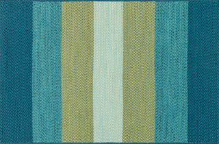 Loloi Garrett GA-02 Blue / Green Area Rug aerial 5-0 x 7-6