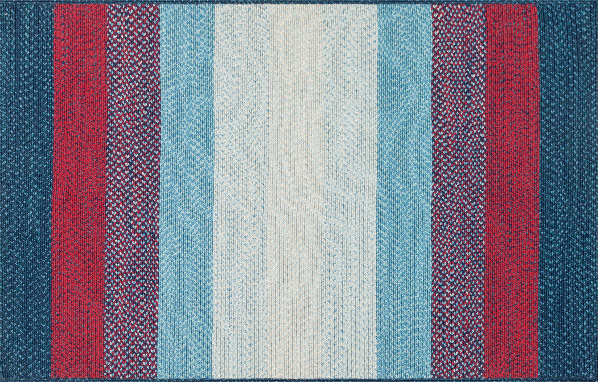 Loloi Garrett GA-05 Blue / Red Area Rug – Incredible Rugs and Decor