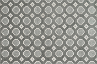 Loloi Oasis OS-02 Grey / Ivory Area Rug aerial 5-2 x 7-5
