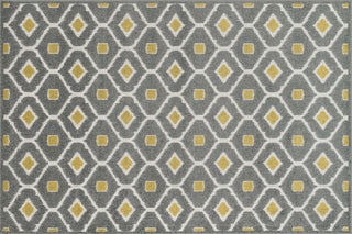 Loloi Oasis OS-03 Grey / Citron Area Rug aerial 5-2 x 7-5