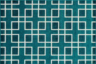 Loloi Oasis OS-05 Peacock / Ivory Area Rug aerial 5-2 x 7-5