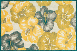 Loloi Oasis OS-07 Ivory / Multi Area Rug aerial 5-2 x 7-5