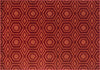 Loloi Goodwin GW-05 Red / Rust Area Rug aerial 5-3 x 7-7