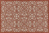 Loloi Newport NP-02 Grey / Spice Area Rug aerial 5-3 x 7-7