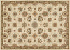 Loloi Fairfield HFF01 Ivory / Taupe Area Rug aerial 5 x 7-6
