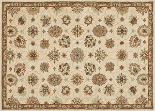 Loloi Fairfield HFF01 Ivory / Taupe Area Rug aerial 5 x 7-6