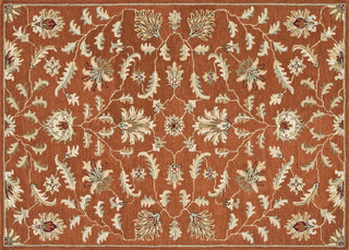 Loloi Fairfield HFF02 Rust Area Rug aerial 5 x 7-6