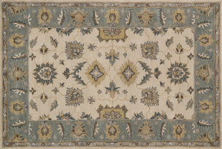 Loloi Fairfield HFF05 Beige / Slate Area Rug aerial 5 x 7-6