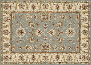 Loloi Fairfield HFF05 Slate / Cream Area Rug aerial 5 x 7-6