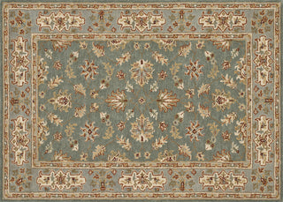 Loloi Fairfield HFF08 Teal / Slate Area Rug aerial 5 x 7-6