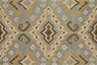 Loloi Fairfield HFF14 Slate / Gold Area Rug aerial 5 x 7-6
