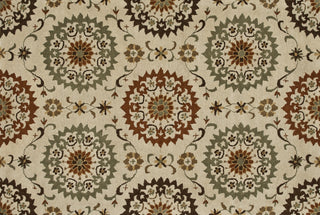 Loloi Fairfield HFF15 Ivory / Sage Area Rug aerial 5 x 7-6