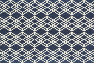 Loloi Felix FX-01 Navy / Ivory Area Rug aerial 5 x 7-6