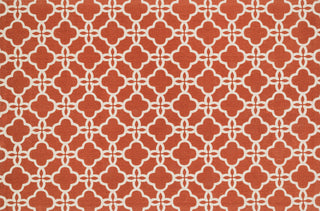 Loloi Geo GEO02 Rust / Ivory Area Rug aerial 5 x 7-6