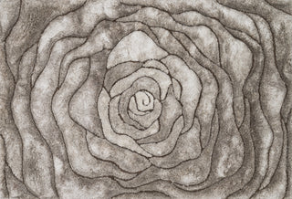 Loloi Glamour Shag GS-01 Beige Hand Tufted Area Rug aerial 5 x 7-6