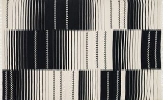 Loloi Rio RI-01 Black Area Rug aerial 5 x 7-6