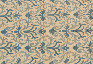 Loloi Taylor HTY01 Ivory / Light Blue Area Rug aerial 5 x 7-6