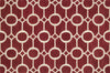 Loloi Taylor HTY09 Red / Ivory Area Rug aerial 5 x 7-6