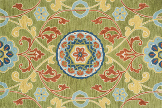 Loloi Taylor HTY11 Lime / Multi Area Rug aerial 5 x 7-6