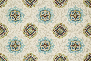 Loloi Taylor HTY14 Ivory / Spa Area Rug aerial 5 x 7-6