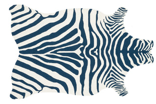 Loloi Zadie ZD-01 Navy / White Area Rug 5'0'' X 7'6''