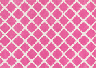 Loloi Piper PI-01 Bubble Gum Pink Area Rug aerial 5 x 7