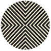 Loloi Palm Springs PM-01 Black / Ivory Area Rug by Dann Foley 7'10'' X 7'10'' Round