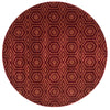Loloi Goodwin GW-05 Red / Rust Area Rug 7'7'' X 7'7'' Round
