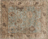 Loloi Empress EU-06 Light Blue / Natural Area Rug aerial 7-9 x 9-9