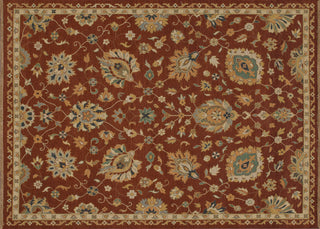 Loloi Laurent LE-01 Rust Hand Knotted Area Rug aerial 7-9 x 9-9