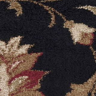 Surya Alfredo AFR-3301 Black Machine Loomed Area Rug Sample Swatch