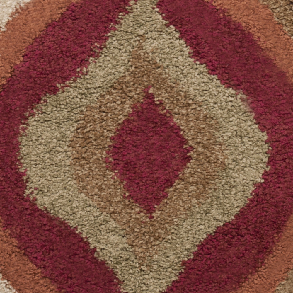 Surya Alfredo AFR-3306 Burgundy Machine Loomed Area Rug Sample Swatch