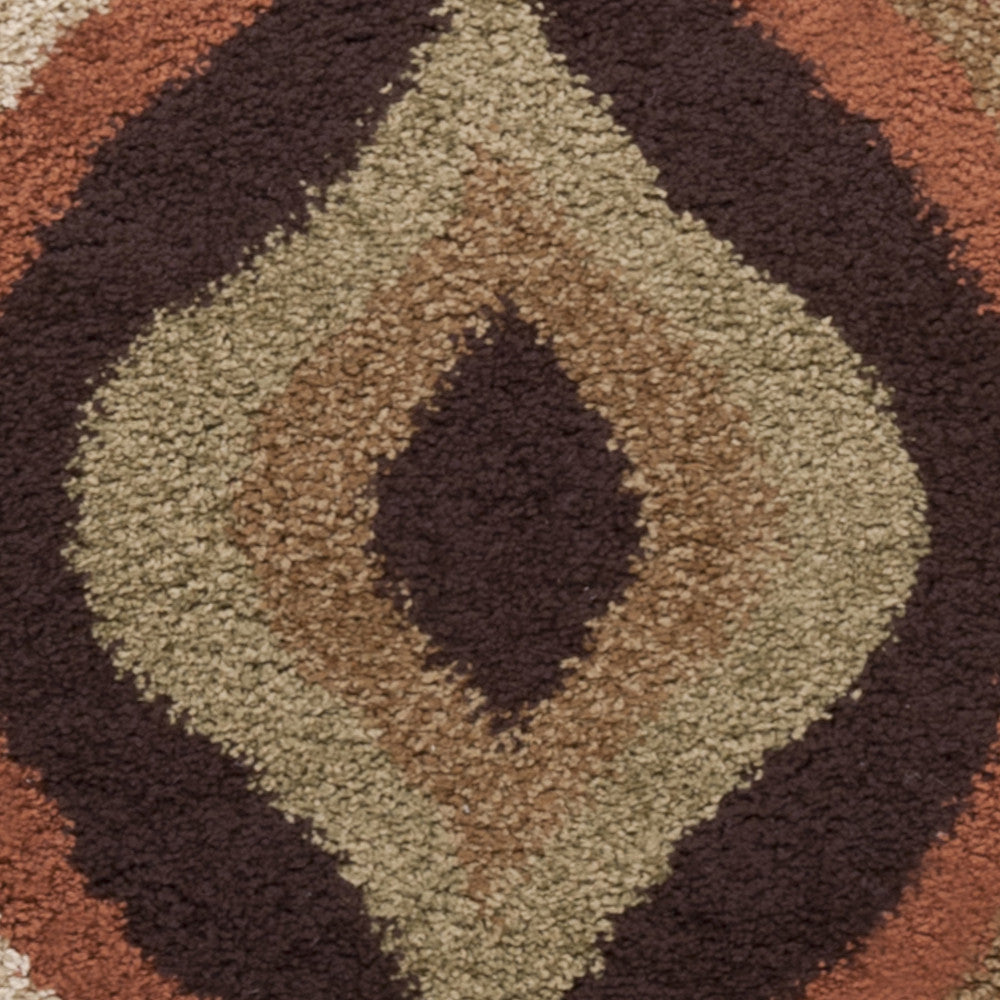 Surya Alfredo AFR-3307 Chocolate Machine Loomed Area Rug Sample Swatch