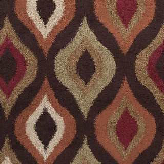 Surya Alfredo AFR-3307 Chocolate Machine Loomed Area Rug Sample Swatch