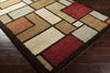 Surya Alfredo AFR-3311 Chocolate Machine Loomed Area Rug Corner Shot