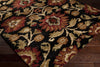 Surya Alfredo AFR-3313 Black Machine Loomed Area Rug Corner Shot