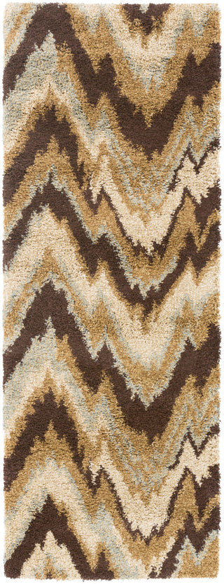 Surya Alfredo AFR-3322 Chocolate Area Rug 2'7'' x 7'3'' Runner