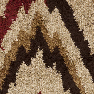 Surya Alfredo AFR-3323 Burgundy Machine Loomed Area Rug Sample Swatch
