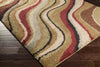 Surya Alfredo AFR-3324 Burgundy Machine Loomed Area Rug Corner Shot