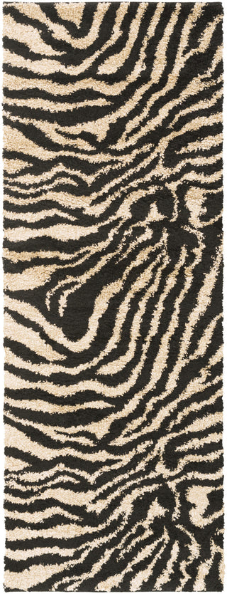 Surya Alfredo AFR-3325 Black Area Rug 2'7'' x 7'3'' Runner