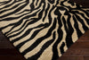 Surya Alfredo AFR-3325 Black Machine Loomed Area Rug Corner Shot